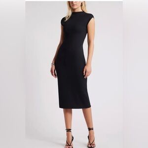 Smooth Edit Funnel Neck Midi Dress
Open Edit